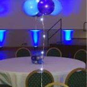 Aqua purple and blue with lights