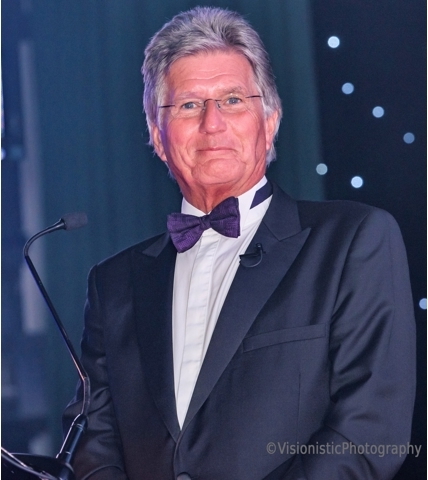 Mark hosting the e3 Business Awards at the Macron Stadium, Bolton.