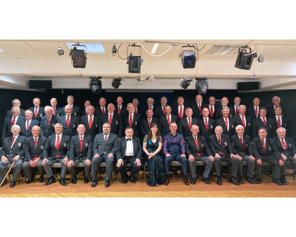 Performing as guest artists for Porthcawl Male Voice Choir