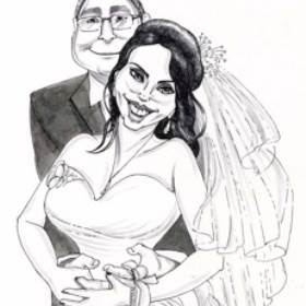 Caricature for Wedding Guests to Sign!