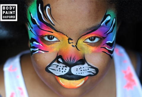 facepaint rainbow tiger