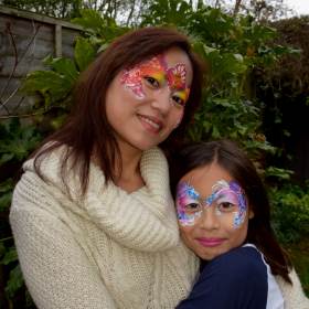 Mother & Child Flowery Princess Facepainting