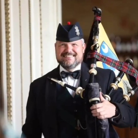 Andrew Paton, Highland Bagpiper