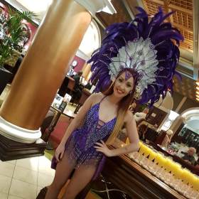 Purple Showgirl Hostess