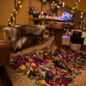 Multi-coloured rug