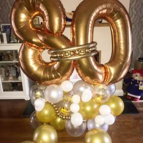 gold 80th bday