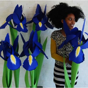 Giant paper Iris