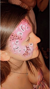 Glitter artists and face painting