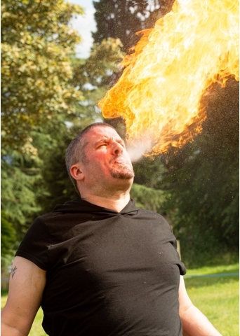 Fire performer