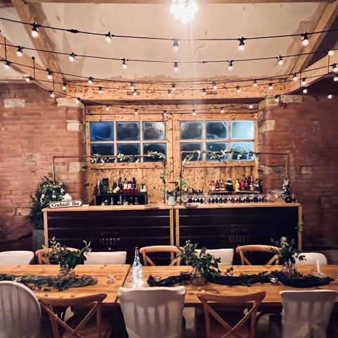 12ft Bar- Wedding barn setup