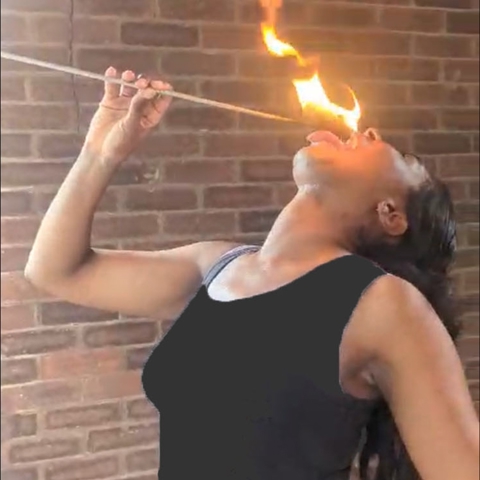 Fire eating