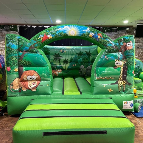 Indoor Jungle Arch Bouncy Castle