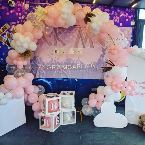 Pink Baby Shower Display