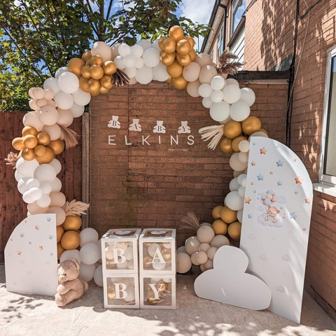 Neutral Baby Shower Display