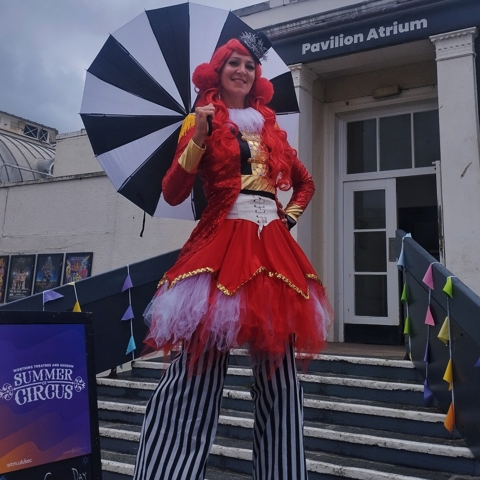 traditional circus stilts