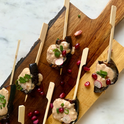 aubergine satay