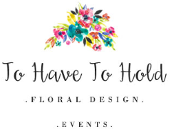 To Have and To Hold Floral Design Logo
